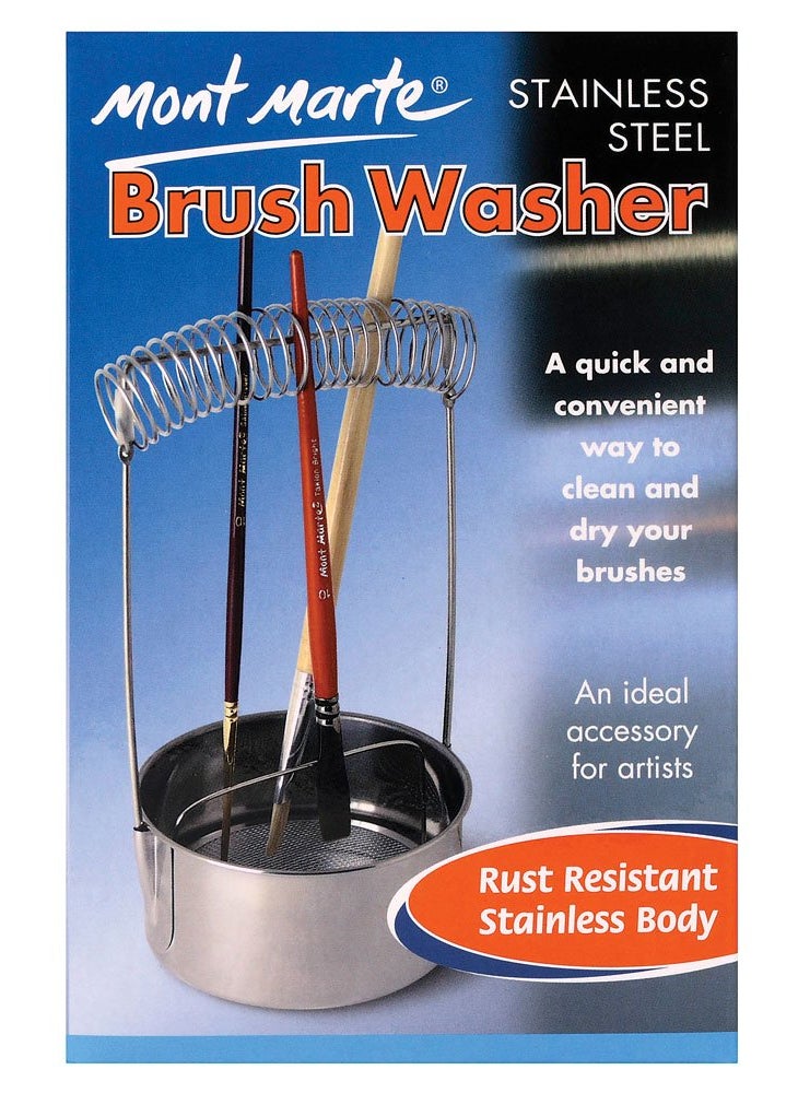 Mont Marte Mont Marte Mont Marte Brush Washer Stainless Steel  - Image 1