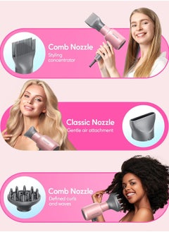 wavytalk Wavytalk Ionic Hair Dryer Blow Dryer with Diffuser & Comb for Curly Hair Professional 1875W High Power Dryer with Ceramic Technology for Fast Drying as Salon Light and Quiet  - Image 3