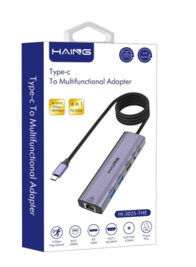 Haing Type-c To Multifunctional Adapter - Image 1