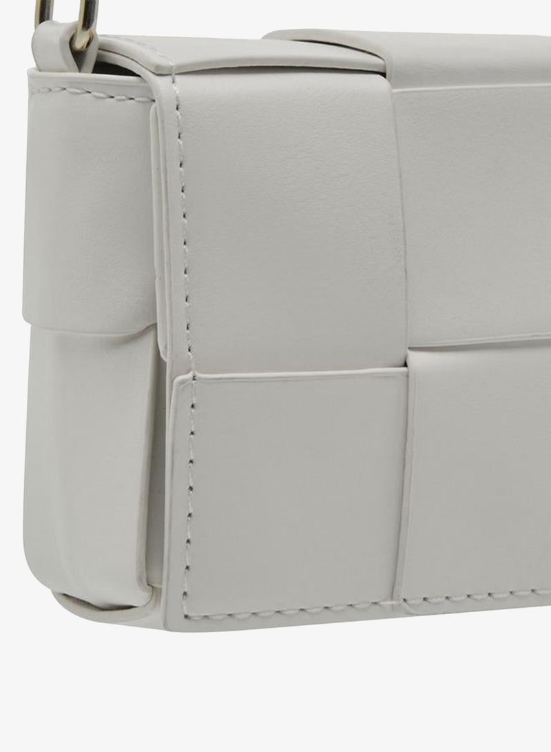 Flora Bella By Shoexpress Weave Textured Crossbody Bag With Chain Strap - Image 5