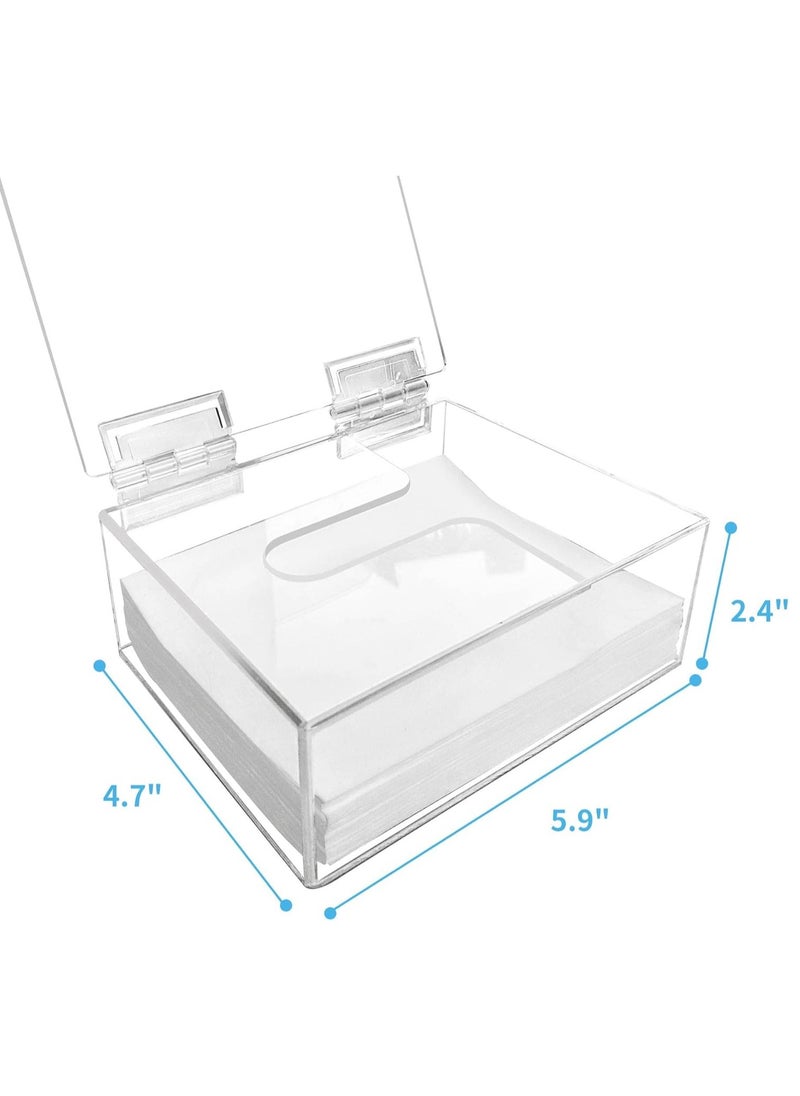 Generic Laundry Detergent Sheets Dispenser, Clear Acrylic Laundry Detergent Sheets Organizer with Lid, for Laundry Room, Fabric Softener Sheets Ball Holder, applicable to earth breeze,sheet laundry club  - Image 2