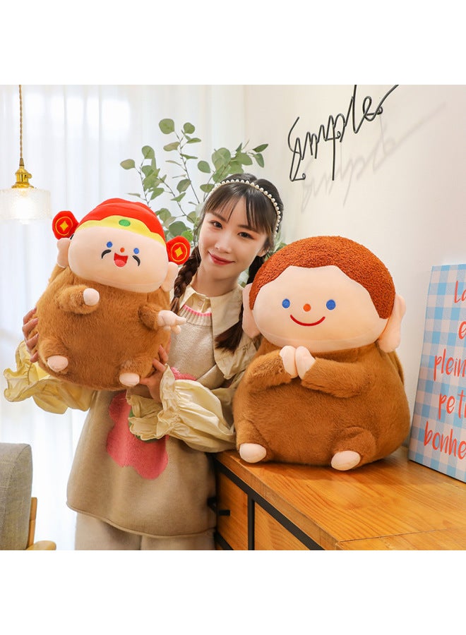 Internet Celebrity Creative Doll Balacapi Plush Toy Doll Kidsren's Birthday Gift Doll Pillow Wholesale-Color:God Of Wealth-Height:35cm0.49kg - Image 3