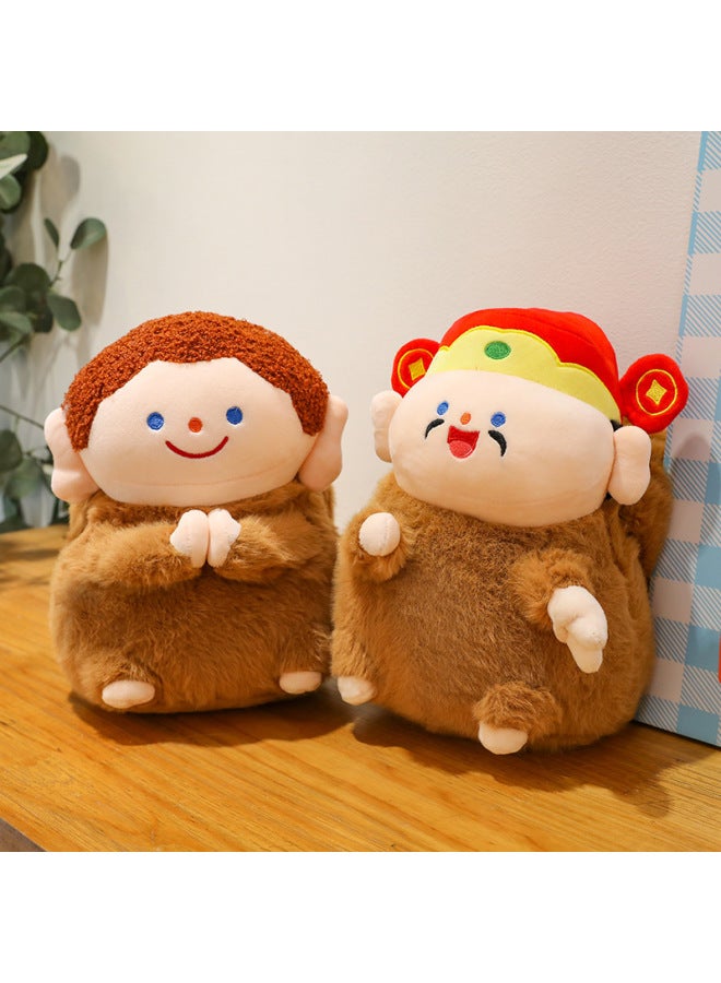 Internet Celebrity Creative Doll Balacapi Plush Toy Doll Kidsren's Birthday Gift Doll Pillow Wholesale-Color:God Of Wealth-Height:35cm0.49kg - Image 5