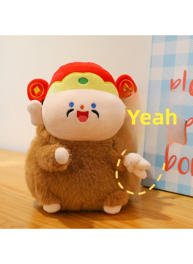 Internet Celebrity Creative Doll Balacapi Plush Toy Doll Kidsren's Birthday Gift Doll Pillow Wholesale-Color:God Of Wealth-Height:35cm0.49kg - Image 1