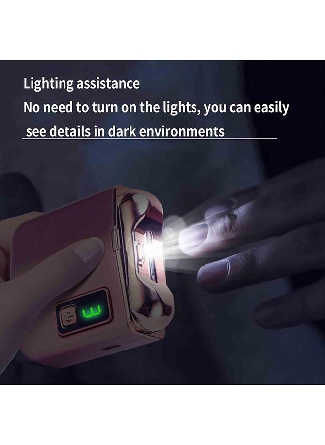 Hihonor - Electric Nail Clipper with LED Light, Illuminate Your Nail Care Routine with Effortless Precision, USB Rechargeable Safety Fingernail Trimmer Ideal for Newborns to Seniors, Black - Image 1