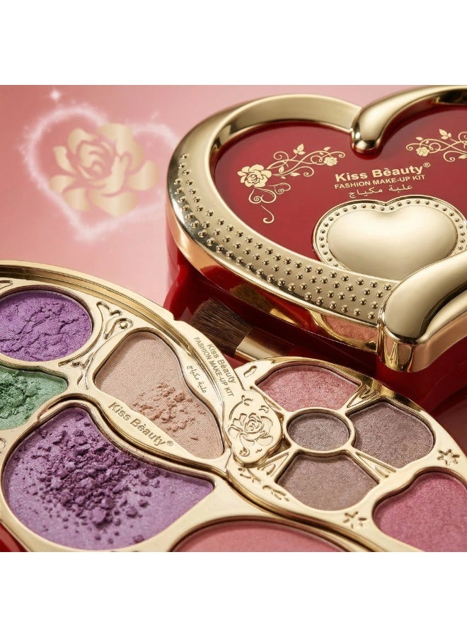Kiss Beauty Fashion Make-Up Kit | Fresh & Flawless Look | Romantic Makeup Gift Set - Image 4