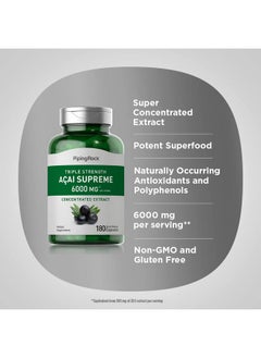 Piping Rock Acai Berry Capsules 6000Mg ; 180 Count ; Triple Strength Supplement ; Non Gmo Gluten Free  - Image 5