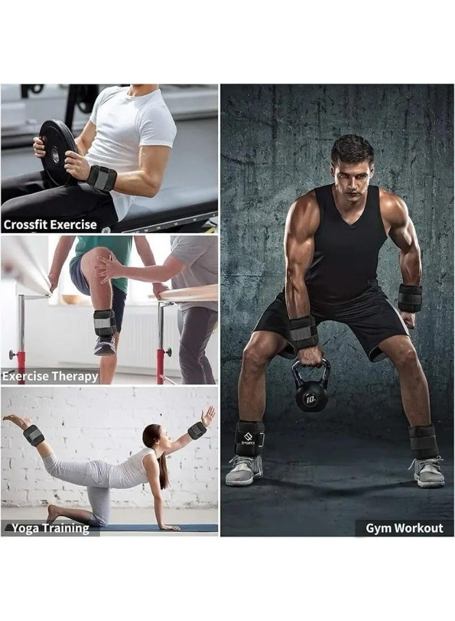 SportQ 2 Pack Wrist and Ankle Weights Adjustable Weight with Bags – Soft & Comfortable Material, Strong, Suitable for Running, Yoga, Physical Therapy, Strength Training for Men & Women - Image 5