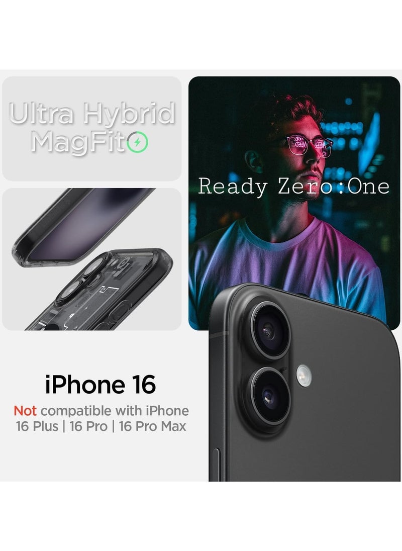 Spigen Ultra Hybrid MagFit for iPhone 16 Case Cover with MagSafe (2024) - Zero One  - Image 2