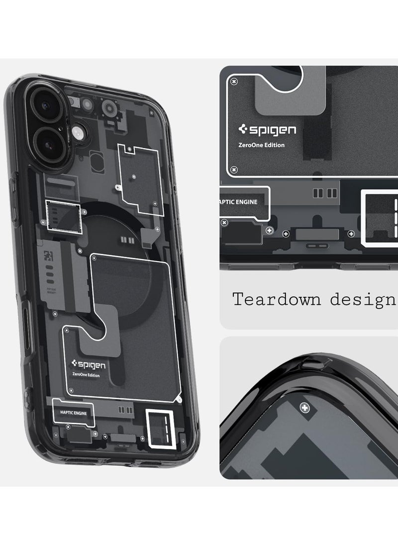 Spigen Ultra Hybrid MagFit for iPhone 16 Case Cover with MagSafe (2024) - Zero One  - Image 3
