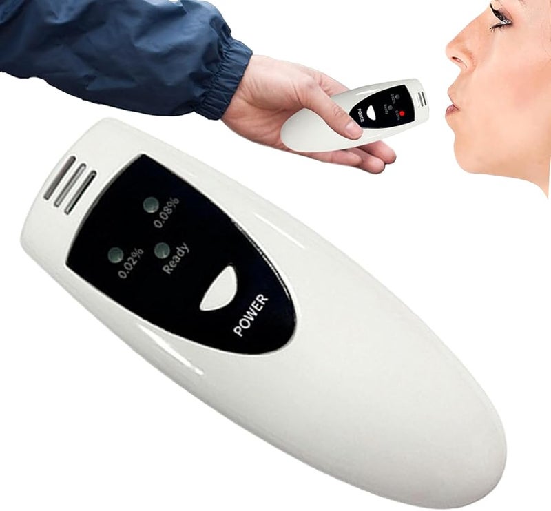 Professional Breathalyzer Alcohol Tester with Light Indicators for Drivers Men Women - Image 1