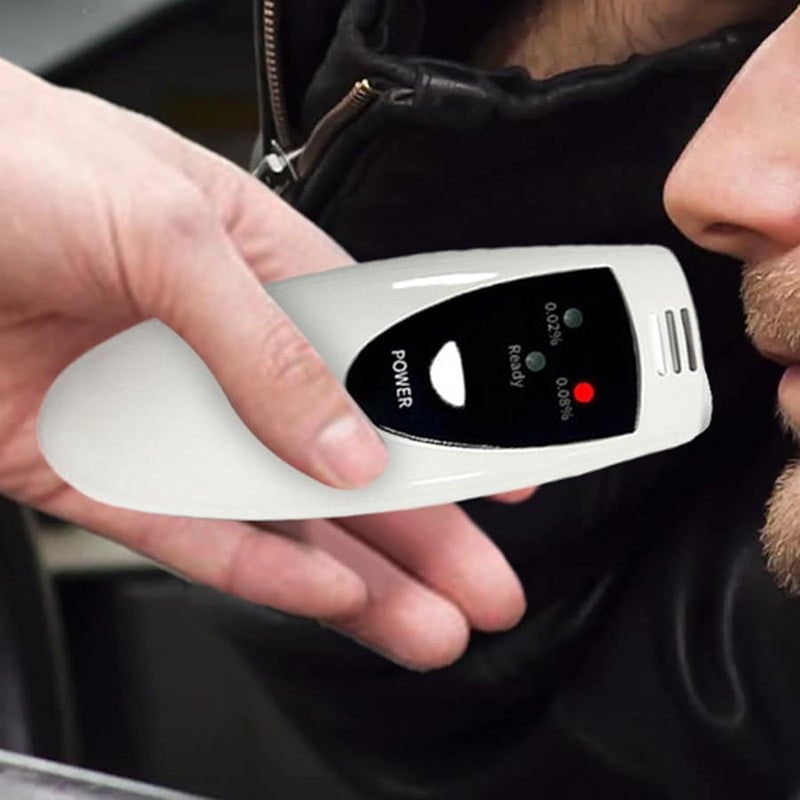 Professional Breathalyzer Alcohol Tester with Light Indicators for Drivers Men Women - Image 4