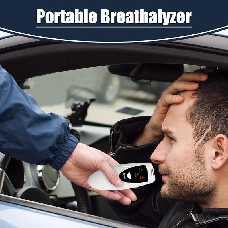 Professional Breathalyzer Alcohol Tester with Light Indicators for Drivers Men Women - Image 3