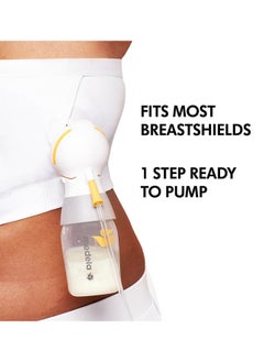 Medela Easy Expression Hands-Free Pumping Bra White Large  - Image 2