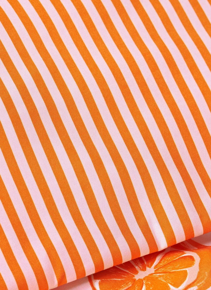 Matalan Orange Orange Print Microfibre Duvet Set  | Best Price UAE
