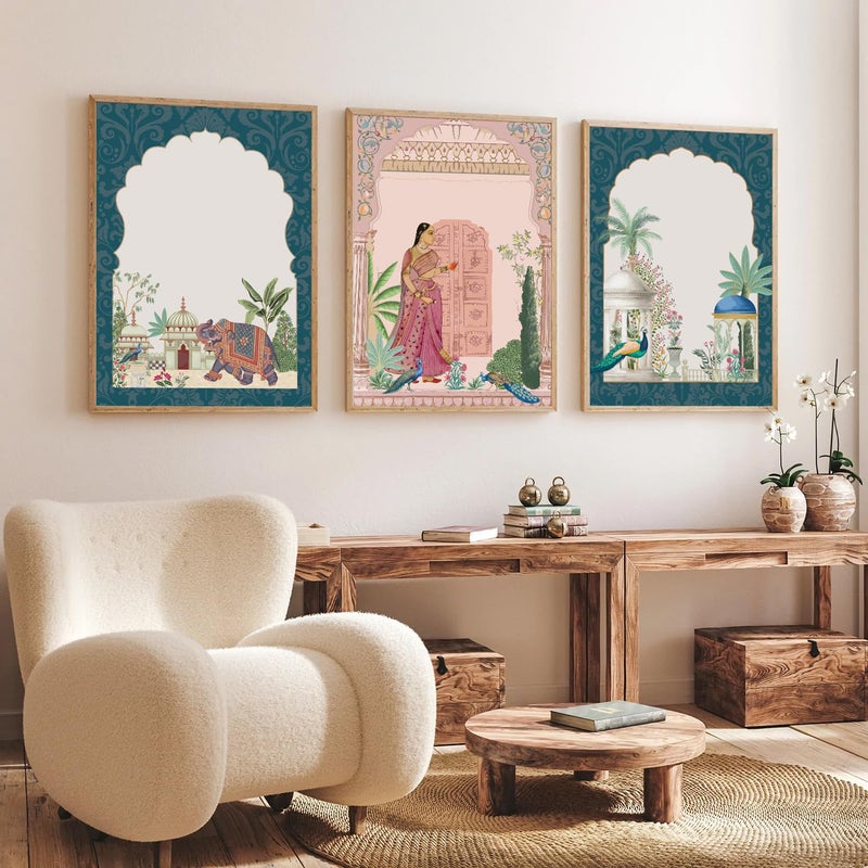 Gamya Big Aesthetic Framed Posters Wall Decor Paintings For Living Room BedroomBig Paintings For Wall Decoration A3 Frames 14x18 Inches Set of 3 Art Deco 6