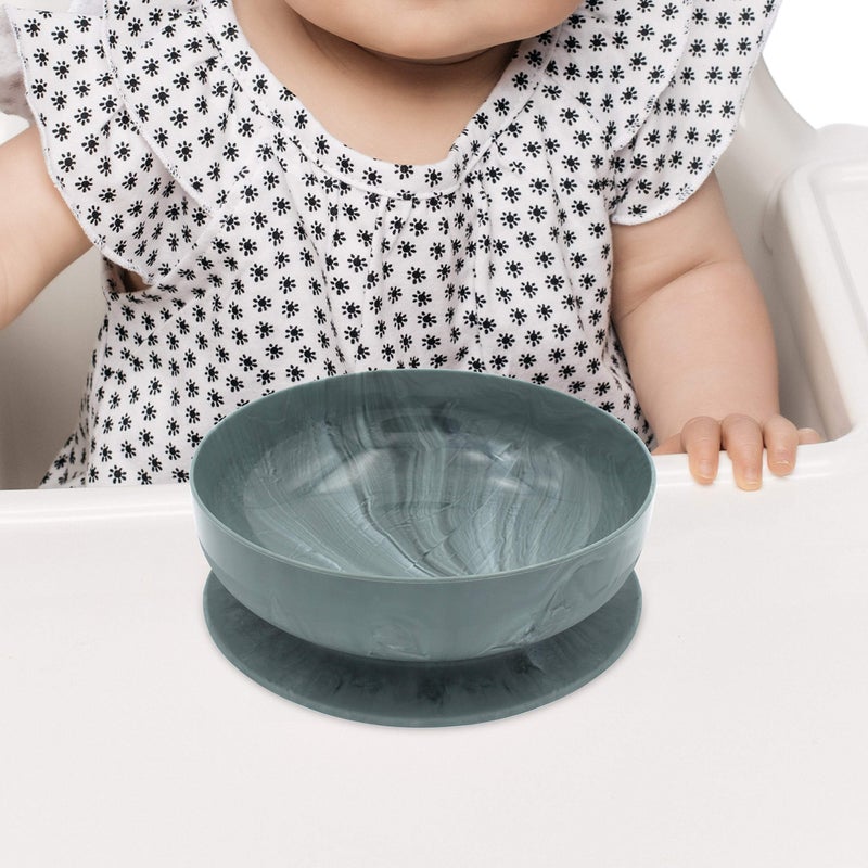 ChooMee Baby Suction Bowl | Powerful Suction Grip with Firm Bowl | Platinum Silicone, BPA Free | Large, 1 CT, Grey - Image 3
