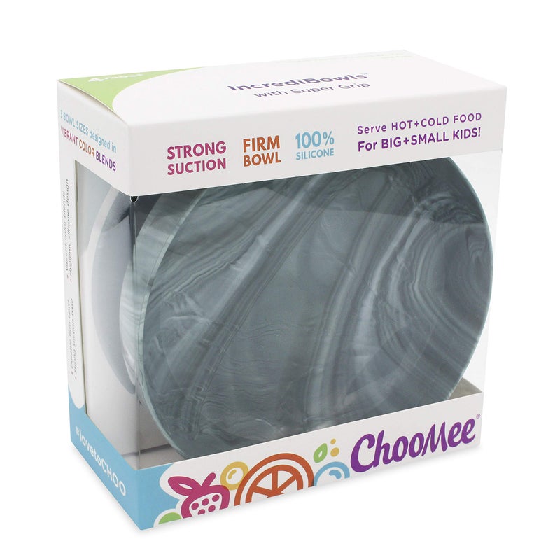ChooMee Baby Suction Bowl | Powerful Suction Grip with Firm Bowl | Platinum Silicone, BPA Free | Large, 1 CT, Grey - Image 5