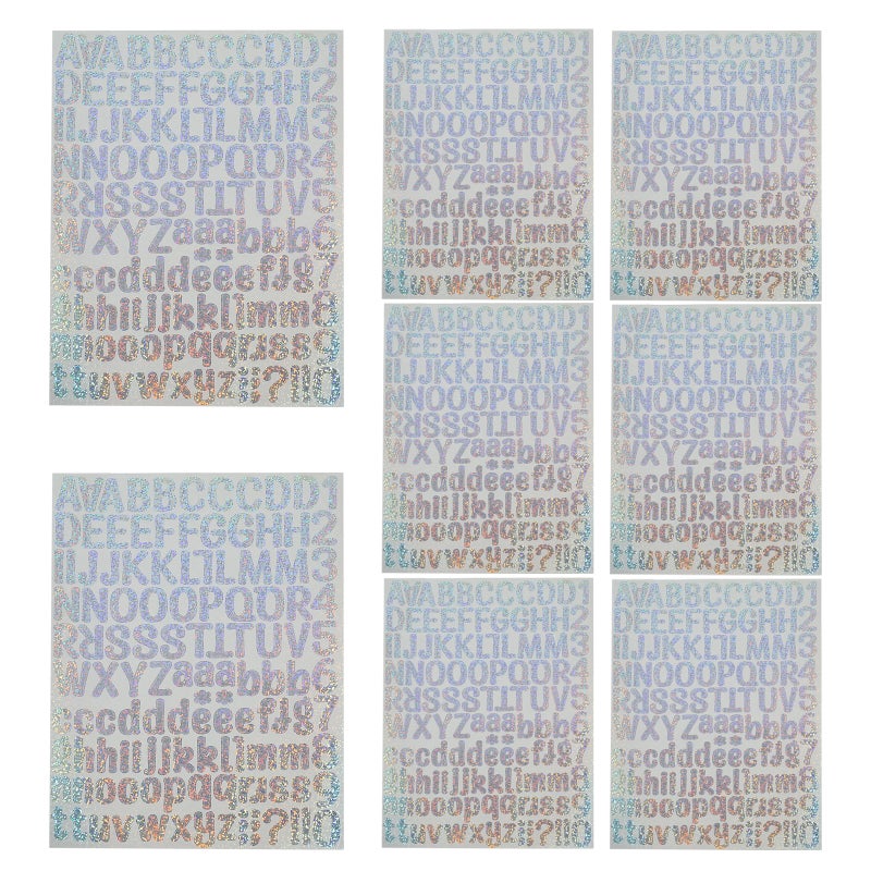 10 Sheets Self Adhesive Vinyl Personality Letter Sticker Alphabet Decals - Image 4