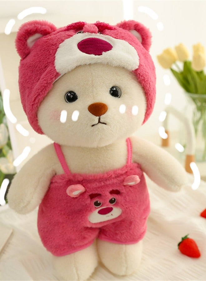 Dress Up Strawberry Bear Detachable Clothes Bear Plush Toys 30CM  - Image 2