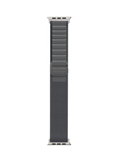 Moxedo Moxedo Alpine Loop Watch Band Adjustable Sports Nylon Woven with Titanium G-Hook Strap Compatible with Apple Watch Band Series 8,7,6,5,4,3,2,1,SE Ultra design for 44mm,45mm,49mm (Dark Grey)  - Image 1