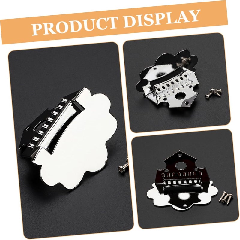 VICASKY 1set String Mandolin Tailpiece Cloud Shape Metal String Accessory Easy to Install Enhances Sound Quality for Mandolin Instruments Replacement Part - Image 5