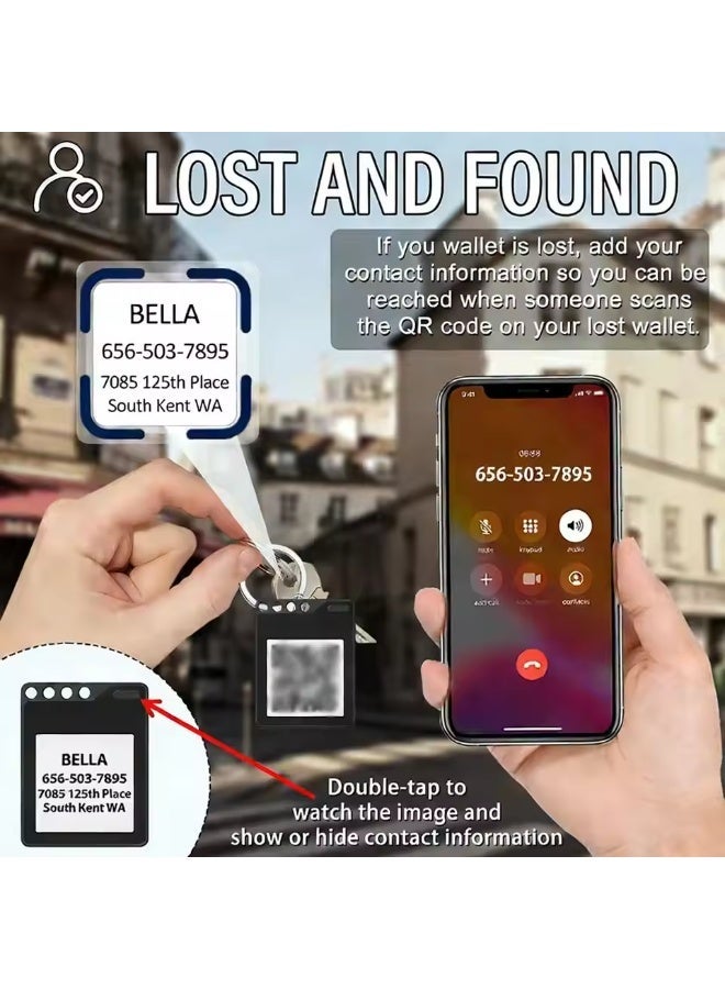 بلو فاير ميدالية مفاتيح ذكية بشاشة E-Ink مع متتبع بلوتوث متوافق مع Apple Find My | شاشة ورقية إلكترونية 1.54 بوصة قابلة للتخصيص لعرض الصور وبيانات الاتصال ورموز QR | جهاز تتبع صغير مضاد للفقدان للحقائب والمفاتيح والأمتعة والحيوانات الأليفة | متتبع ذكي مقاوم للماء ومعتمد MFi مع تخصيص عبر تطبيق FindXeink | بطاقة تعريف رقمية ومحدد مواقع محمول للاستخدام اليومي والسفر - Image 4