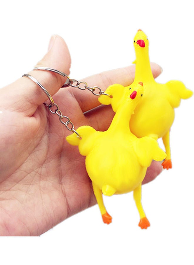 نيبمينينت مجموعة سلاسل مفاتيح بتصميم دجاجة إسفنجية مكونة من 5 قطع . 11x7.5سم - Image 5