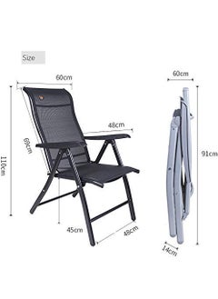 NYTRYD NYTRYD Chair Recliners Heavy Duty Garden Chair Folding Adjustable Sun Lounger ZeroGravity Seat for Outdoor Patio Deck Lawn Camping Relaxing Chair Support 150kg  - Image 3