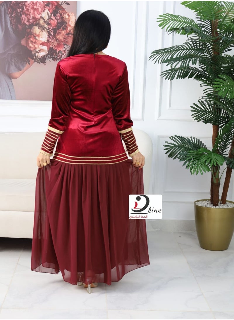 ماركة غير محددة - جلابيه نسائيه عسيري مخمل - Image 1