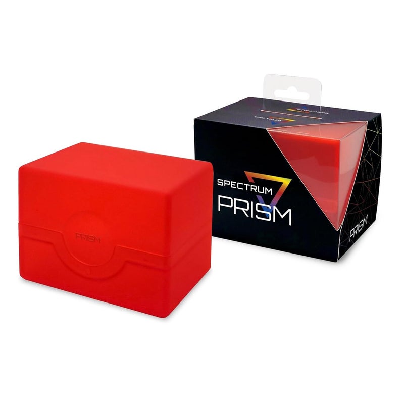 BCW Spectrum Prism Deck Case - Infra Red - 1 ct | Secure Snap Closure Card Deck Case | Fits 100 Double-Sleeved Cards | Trading Card Deck Storage Ideal for Magic the Gathering  Pokemon  and More - Image 1