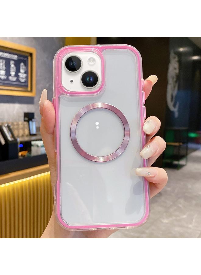 S-TOP Case For iPhone 14 3 in 1 Airbag CD Texture MagSafe Phone Case - Image 1