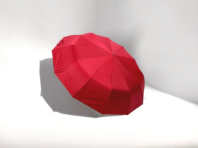 SARVAH Sakha 3-Fold Unisex Windproof Umbrella with 24 Keels | Auto Open & Close | UV Protection | 106 cm Diameter | Sturdy & Compact for Heavy Rain & Wind (Maroon) - Image 3
