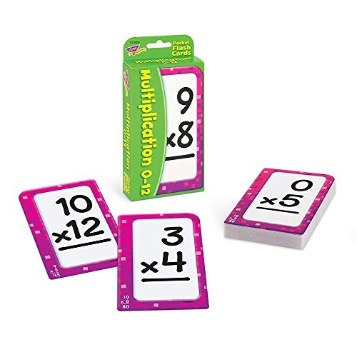 Trend Enterprises: Multiplication 0-12 Pocket Flash Cards, Great for Skill Building and Test Prep, 56 Self-Checking Cards Included, Master 104 Equations and Increase Math Skills, for Ages 6 and Up - Image 3