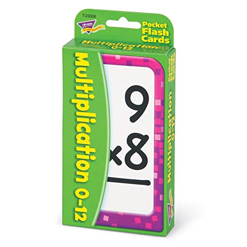 Trend Enterprises: Multiplication 0-12 Pocket Flash Cards, Great for Skill Building and Test Prep, 56 Self-Checking Cards Included, Master 104 Equations and Increase Math Skills, for Ages 6 and Up - Image 5
