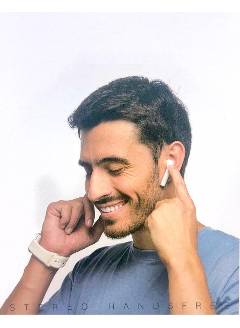 BYTER Original high-quality Bluetooth headset from Bluetooth, first version, a wireless Bluetooth headset that supports wireless charging, features clear sound and noise isolation, works on all mobile phone - Image 2