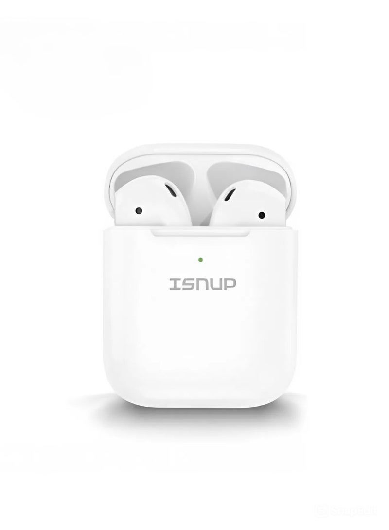 iSNUP Original high-quality Bluetooth headset from Bluetooth, first version, a wireless Bluetooth headset that supports wireless charging, features clear sound and noise isolation, works on all mobile phone - Image 1