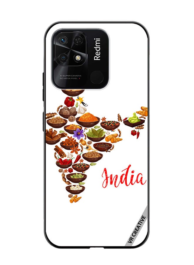 VR CREATIVE Protective Case Cover For Xiaomi Redmi 10C Cuisine Indienne Design Multicolour - Image 1