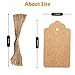 Primbeeks 125 pcs Premium Gift Tags DoubleSided Available Kraft Paper Price Tags with 125 Root Natural Jute Twine for Wedding Christmas Day Thanksgiving - Image 4