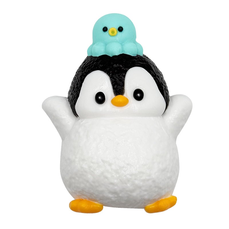 SHILIFE Taba Squishy Penguinfufu squishiesSilicone ToysStress Relieving Fur Ball OPP Packaging GiftsSquishy Fidget Toys for AnxietyRelaxationPerfect Desk Accessory for Adults Penguin - Image 2