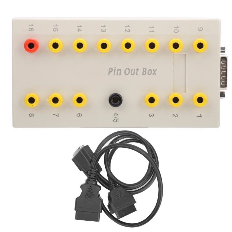 OBD2 Pin Out Box OBD2 Diagnostic Cable Quickly Switch Data Points Without Welding - Covers All Test Points Break Out Box for OBD2 Diagnostic System - Image 1