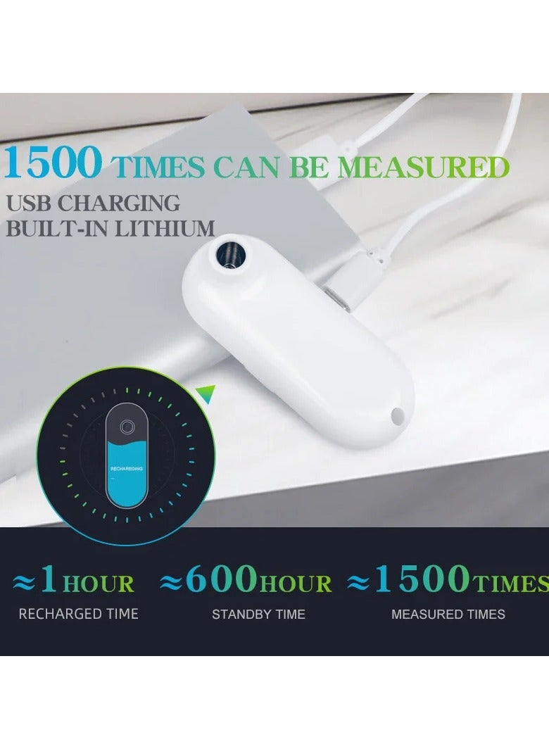 ارواق ميزان حرارة صغير للجبهة، ميزان حرارة رقمي لقياس درجة حرارة الجسم، جهاز قياس الحمى بالأشعة تحت الحمراء - Image 2