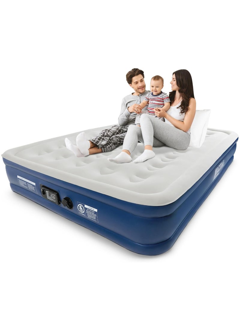 اكتيف ايرا سرير هوائي Active Era Premium King Size مع نظام دعم متقدم ومضخة كهربائية مدمجة - مرتبة قابلة للنفخ مرتفعة مقاس 13 بوصة وسرير للضيوف للتخييم والانتقال والسفر  - Image 1