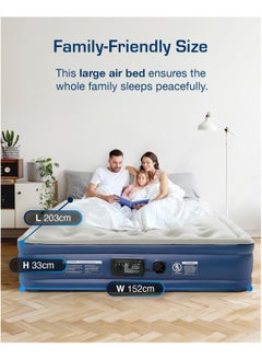 ACTIVE ERA Active Era Premium King Size Air Bed with Advanced Support System and Built-In Electric Pump - Raised 13-Inch Inflatable Mattress & Guest Bed for Camping, Moving, Travel  - Image 4