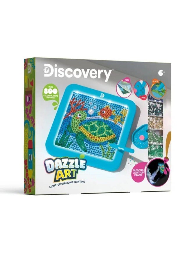 Discovery Dazzle Art Light-up Diamond Painting Kit (800+ Gems) - Image 1