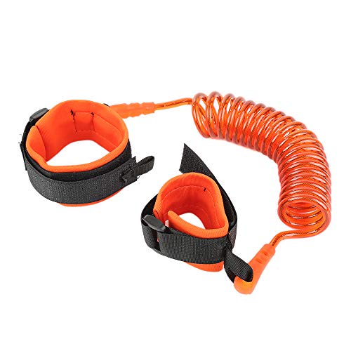 SYGA 2 Meter Anti Lost Safety Wrist Bracelet for Baby Child,with Extra Long Harness Strap Walking Hand Belt(Orange) - Image 1