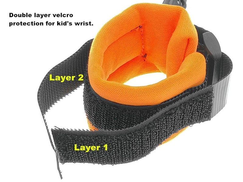 SYGA 2 Meter Anti Lost Safety Wrist Bracelet for Baby Child,with Extra Long Harness Strap Walking Hand Belt(Orange) - Image 5