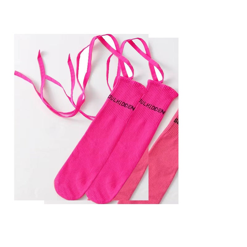 Kids Hip Hop Dance Caps Headbands Wristbands Socks Rose Strap Socks