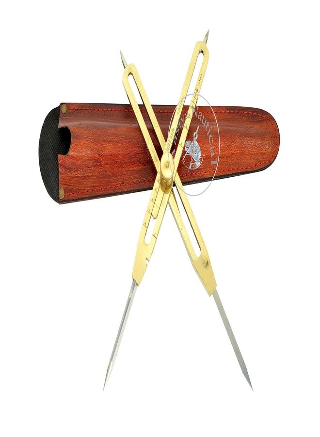 Aasiya Nautical Title: Aasiya Nautical Solid Brass Proportional Divider 9 Inch Survey Engineering Drafting Tool - Image 1