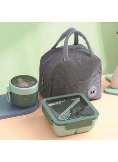 Generic Rectangular Compartment Lunch Box Can Be Put Into Microwave Oven Student Adult Lunch Box Special Tableware Office Workers Lunch Box 